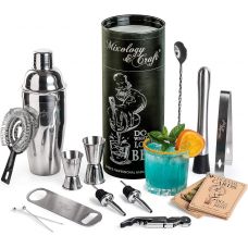 Подарочный набор для бармена MIXOLOGY&CRAFT: набор шейкеров для коктейлей из 14 предметов